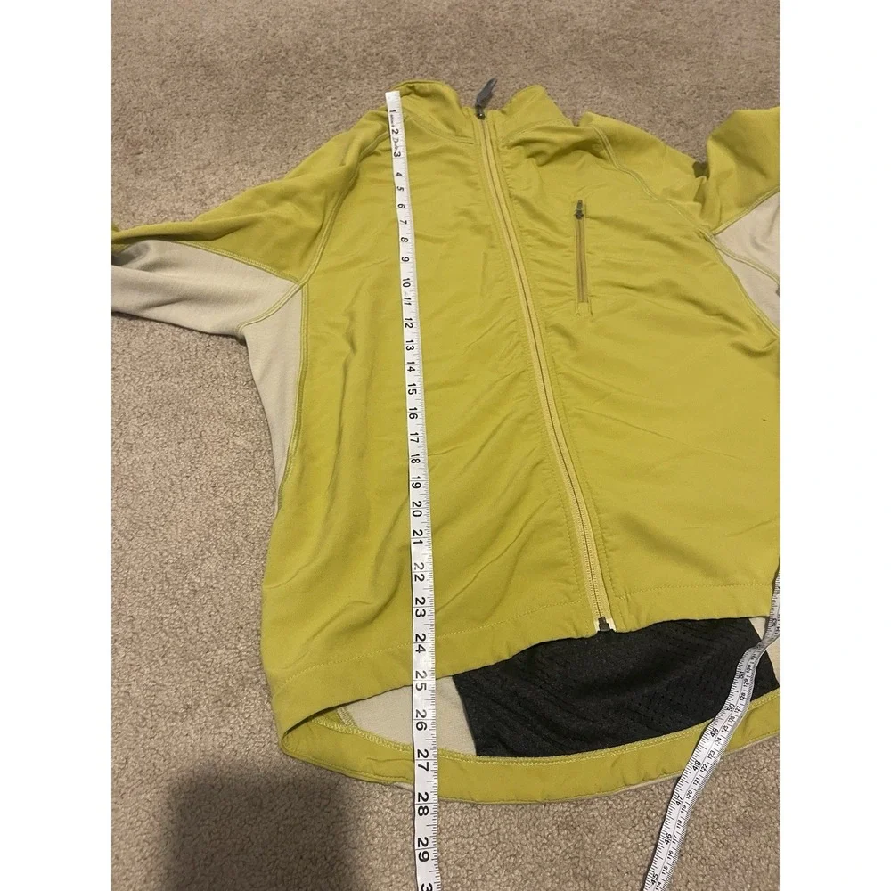 IBEX Men's CLIMAWOOL Full Zip Merino Jacket Yellow Sz Medium